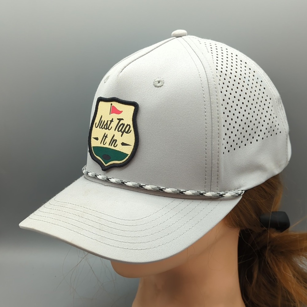 Bioworld Happy Gilmore Just Tap It In Rope Snapback Mens Golf Hat Cap Gray